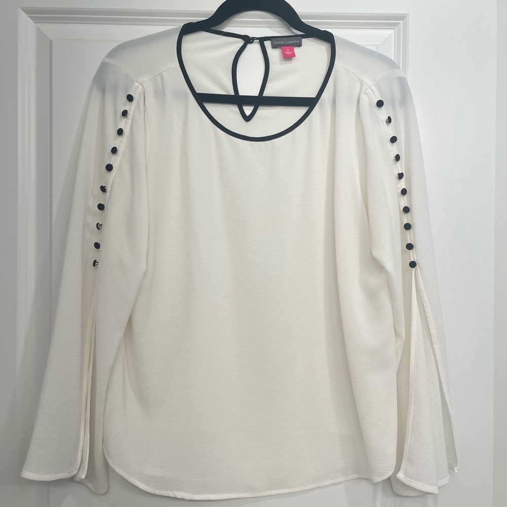 Vince Camuto Blouse with Black Button Detail